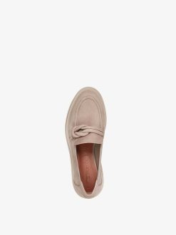 Tamaris Babouche En Cuir - Beige | Chaussures Basses Et Pantoufles