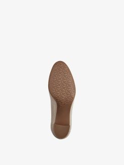 Tamaris Escarpins En Cuir - Beige | Pompes