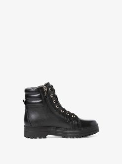 Tamaris Bottine En Cuir - Noir | Bottines