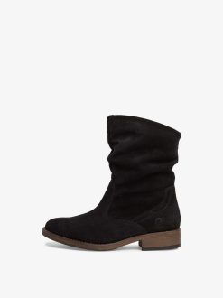 Tamaris Bottine En Cuir - Noir | Bottines