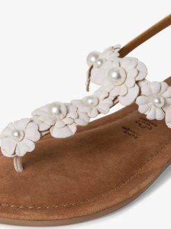 Tamaris Sandale En Cuir - Blanc | Des Sandales