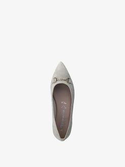 Tamaris Ballerine En Cuir - Beige | Ballerines