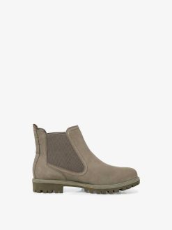 Tamaris Bottine Chelsea En Cuir - Vert | Bottines