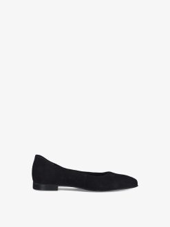 Tamaris Ballerine En Cuir - Noir | Ballerines