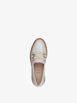 Tamaris Babouche En Cuir - Beige | Chaussures Basses Et Pantoufles