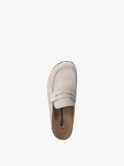 Tamaris Mule En Cuir - Beige | Mules