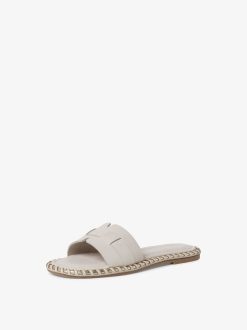 Tamaris Mule En Cuir - Beige | Mules