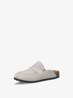 Tamaris Mule En Cuir - Beige | Mules