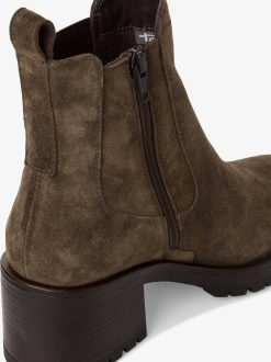 Tamaris Bottine Chelsea En Cuir - Vert | Bottines