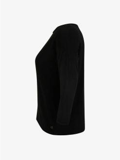 Tamaris Chemise A Manches Longues - Noir | Chemises Et Hauts