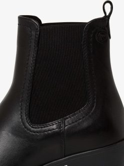 Tamaris Bottine En Cuir - Noir | Bottines