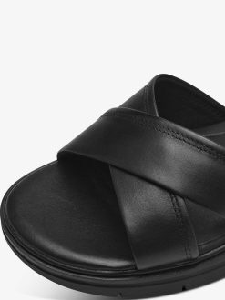 Tamaris Sandale En Cuir - Noir | Des Sandales