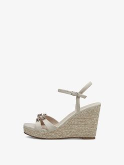 Tamaris Sandale A Talon - Beige | Des Sandales