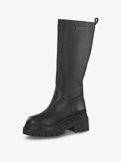 Tamaris Bottes En Cuir - Noir | Bottes