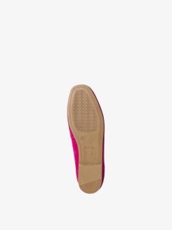 Tamaris Babouche En Cuir - Rose | Chaussures Basses Et Pantoufles