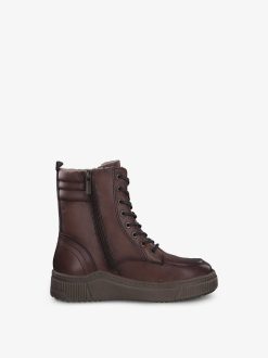 Tamaris Bottine En Cuir - Marron | Bottines