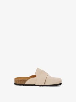 Tamaris Mule En Cuir - Beige | Mules