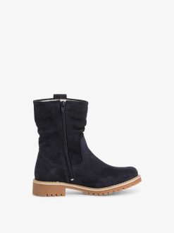 Tamaris Bottine En Cuir - Doublure Chaude Bleue | Bottines