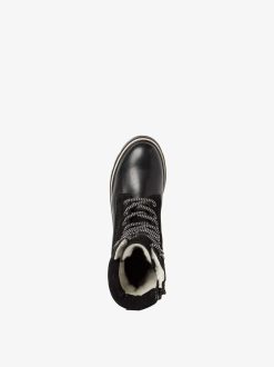 Tamaris Bottine En Cuir - Doublure Chaude Noire | Bottines