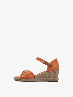 Tamaris Sandale A Talon - Orange | Des Sandales