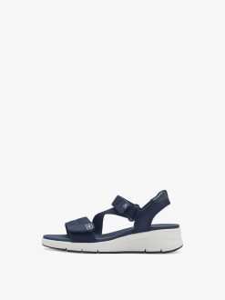 Tamaris Sandale A Talon - Bleu | Des Sandales