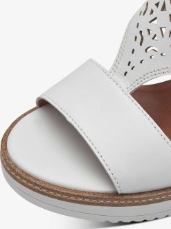 Tamaris Sandale A Talon - Blanc | Des Sandales