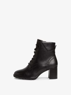 Tamaris Bottine En Cuir - Noir | Bottines