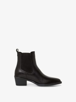 Tamaris Bottine En Cuir - Noir | Bottines