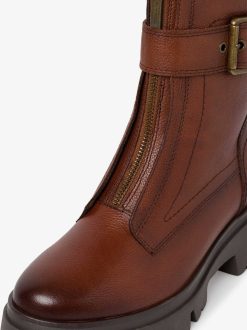 Tamaris Bottine En Cuir - Marron | Bottines