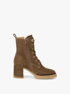 Tamaris Bottine En Cuir - Marron | Bottines