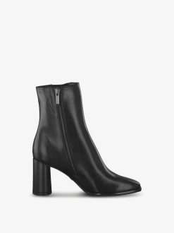 Tamaris Bottine En Cuir - Noir | Bottines