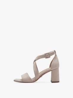 Tamaris Sandale A Talon - Beige | Des Sandales