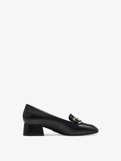 Tamaris Trotteur En Cuir - Noir | Chaussures Basses Et Pantoufles