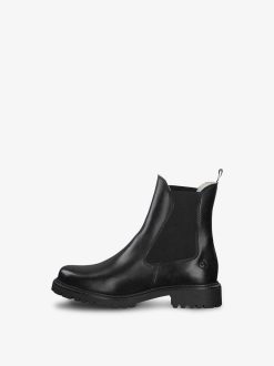 Tamaris Bottine En Cuir - Doublure Chaude Noire | Bottines