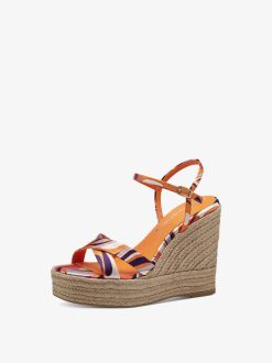 Tamaris Sandale A Talon - Orange | Des Sandales