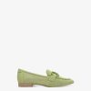 Tamaris Babouche En Cuir - Vert | Chaussures Basses Et Pantoufles