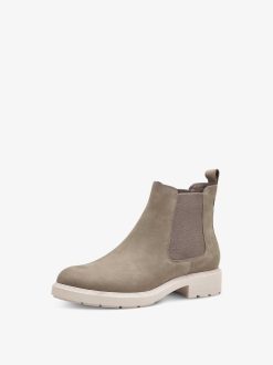 Tamaris Bottine Chelsea En Cuir - Vert | Bottines