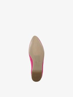 Tamaris Ballerine En Cuir - Rose | Ballerines