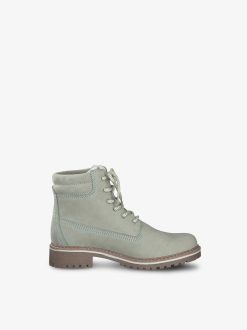 Tamaris Bottine En Cuir - Vert | Bottines