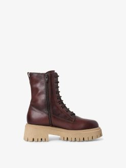 Tamaris Bottine En Cuir - Marron | Bottines