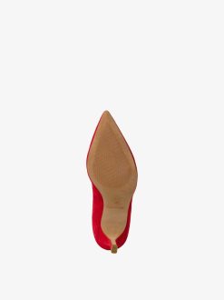 Tamaris Escarpins En Cuir - Rouge | Pompes