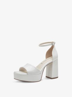 Tamaris Sandale A Talon - Blanc | Des Sandales