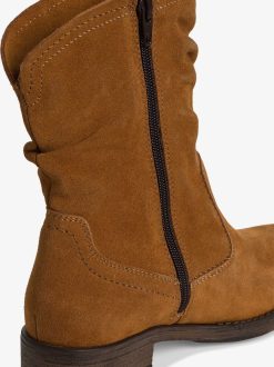 Tamaris Bottine En Cuir - Marron | Bottines