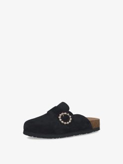 Tamaris Mule En Cuir - Noir | Mules