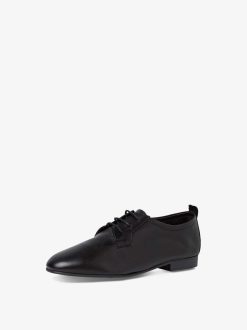 Tamaris Chaussures Basses En Cuir - Noir | Chaussures Basses Et Pantoufles