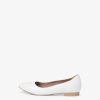 Tamaris Ballerine En Cuir - Blanc | Ballerines