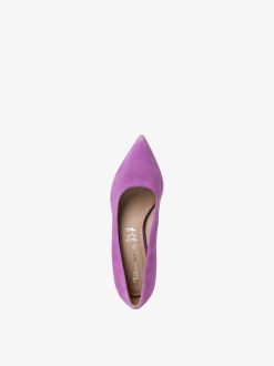 Tamaris Escarpins En Cuir - Violet | Pompes