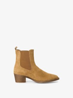 Tamaris Bottine En Cuir - Marron | Bottines