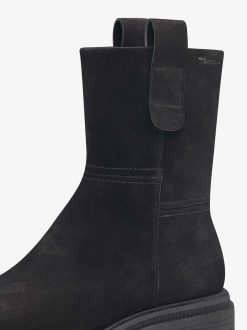 Tamaris Bottine En Cuir - Doublure Chaude Noire | Bottines