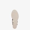 Tamaris Sandale A Talon En Cuir - Beige | Des Sandales